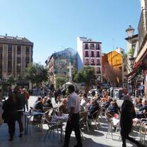 City center outside in the sunlight. 