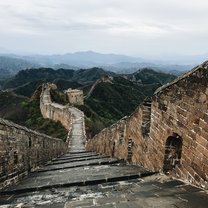 The Great Wall of China at 6 am