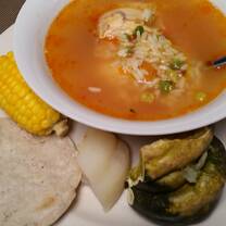 Typical guatemalan meal