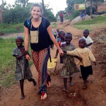Making friends with the locals on the walk to school Making friends with the locals by volunteering on a gap year in Kenya