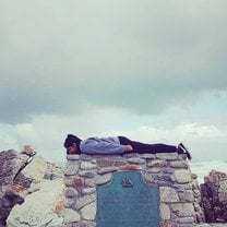 Couldn't miss an opportunity to plank on the Southern-most tip of Africa!