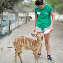 Feeding baby Nayala