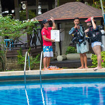 Dive training conducted by Course Director Pablo at the Manukan Island Dive Centre