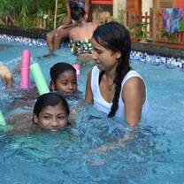 Me during swimming classes!