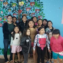 Girls from shelter Nueva Vida