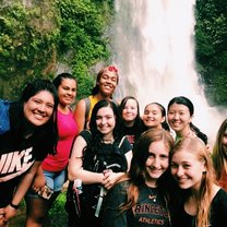 when we took a hike up to the waterfall in Santa Fe. 