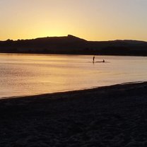 Stopped our road trip for a minute to watch this amazing sunset during our trek across New Zealand.