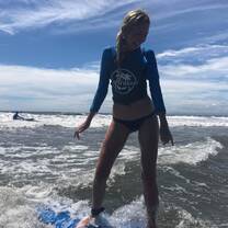 Surfing lesson