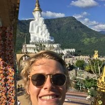 Selfie at Wat Prathat Phasornkaew