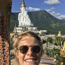 Selfie at Wat Prathat Phasornkaew