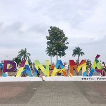 The Panama sign in Panama City. 