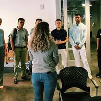 Sage Corps Austin cohort learning at their startup.