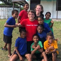 Having a blast with the local children at Nacula Island School!