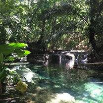 Moyo island waterfall 