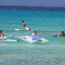 Surfing at the beautiful Waikiki beach!