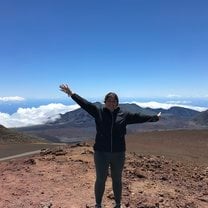 Beautiful view above the clouds in Maui!