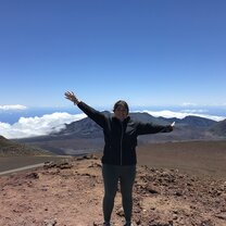 Above the clouds in Maui Beautiful view above the clouds in Maui!