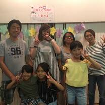 me and my host family!