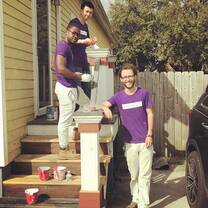 Volunteer painting photo