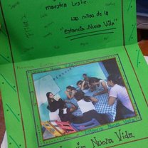 The girls gave this present in my last day with them.