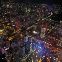 Shenzhen by Night from atop Ping An Tower (the highest observation deck in the world)