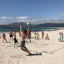 In the summer we often go to the beach at the weekends!
