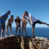 having fun at the most southern point of the world