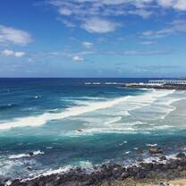 Water way located on the line of Queensland and New South Wales.