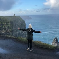 So here I am on the Cliffs of Moher!