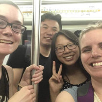 First time in a subway!