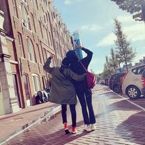 Great Memories in Amsterdam. This photo is one of my trips to Amsterdam with EF and my friend that I met in EF