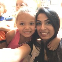 Selfie with one of the day care kids
