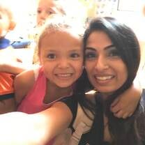 Selfie with one of the day care kids