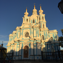 Smolny Cathedral in the afternoon