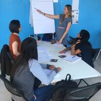 Clases with adults.