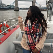That Girl's Going Places! This is a picture of the Tower Bridge. I took this picture was sailing on the Thames river. As this picture was taken very early on in my abroad experience, it captures my excitement as I anxiously await all that laid ahead of me for the program.