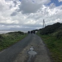 The beginning of the Slieve League hike