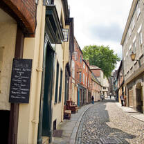 Norwich cobbled streets