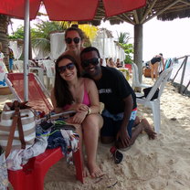 Me and sisters from the Brazilian state of Paraná in Ilha Itaparica in the state of Bahia.