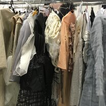 Racks prepared for the Runway
