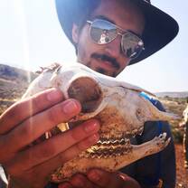 Myself and a goat skull