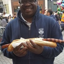 1/2 metre long hot dog