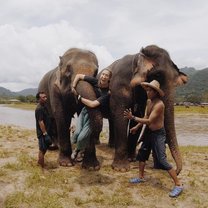 Day spent with elephants!