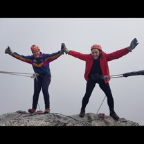 Abseiling off Table Mountain