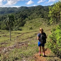 Hiking down Mogote