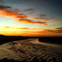 Sunset over the Turkwel River