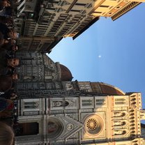 A photo of the Duomo in the evening