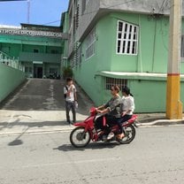 Exploring the town in Jarabacoa on our second day of the trip
