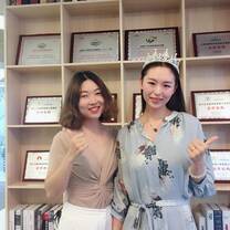 Sue & Jessica in the office