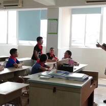 Marissa in the classroom